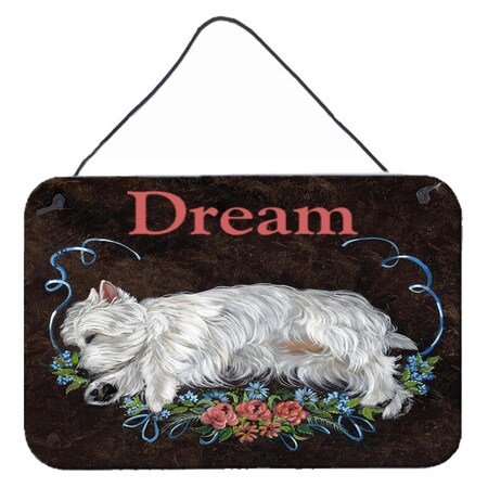 Carolines Treasures 8 x 12 in. Westie Dream Wall or Door Hanging Prints PPP3278DS812
